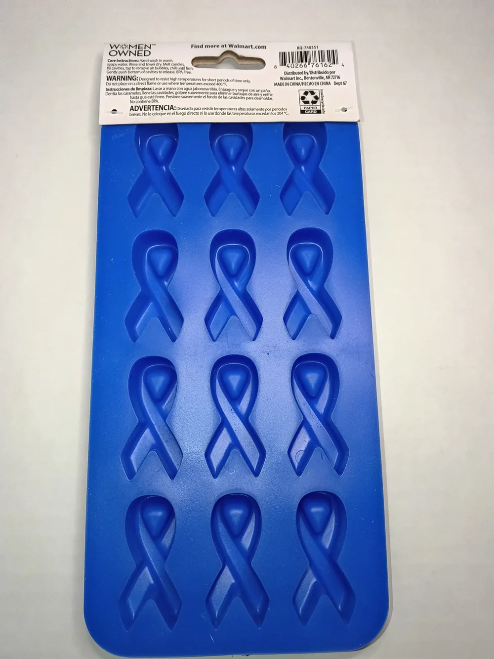 Awarness Ribbon Silicone Molds 12 units -5 tray Bundle